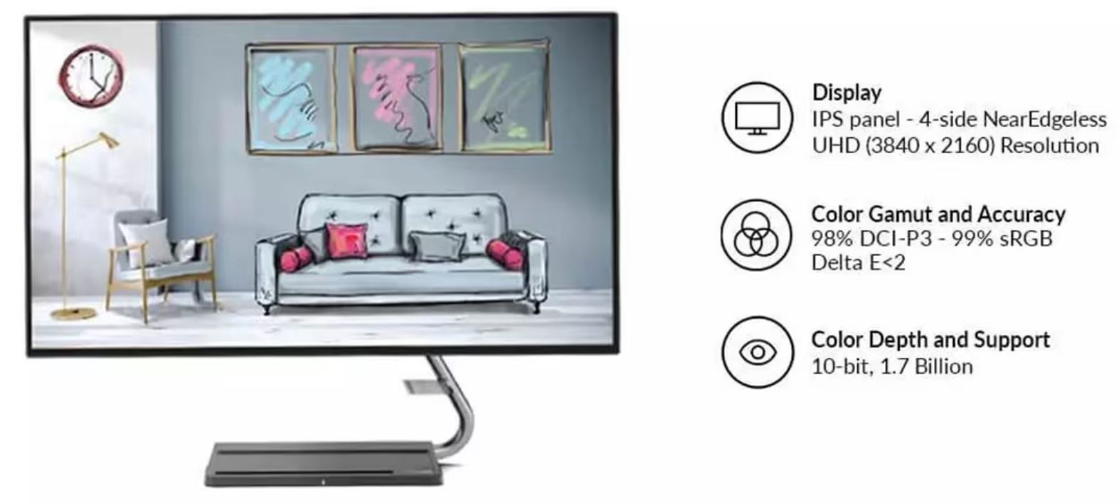 Lenovo Qreator 27 Wireless Charging Monitor